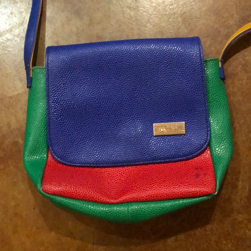 Vintage color block purse